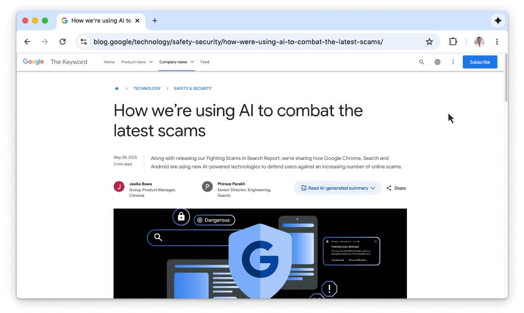 Introducing Gemini in Chrome