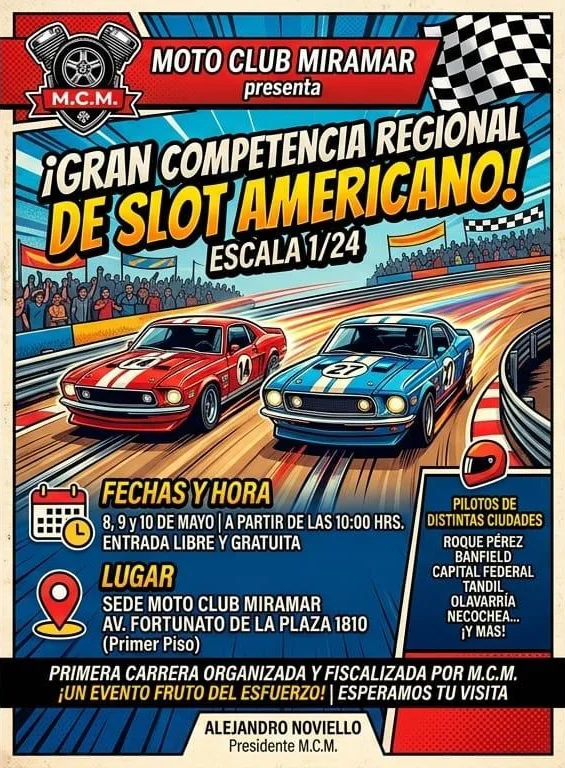MOTO CLUB MIRAMAR - Competencia Slots - 08 Mayo 2026
