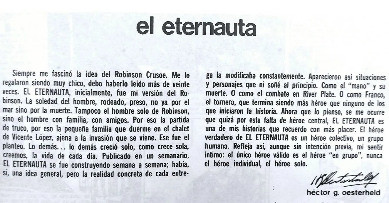 origen del eternauta