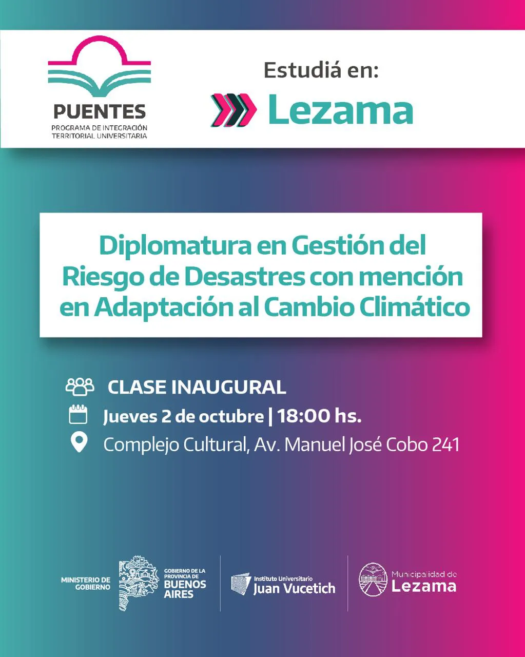 Comienza la primera carrera universitaria en Lezama (2)