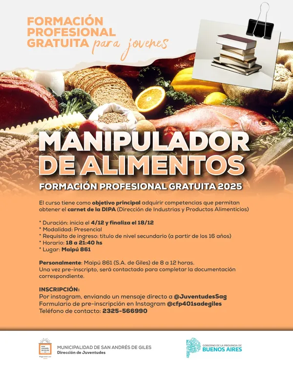 MANIPULADOR DE ALIMENTOS