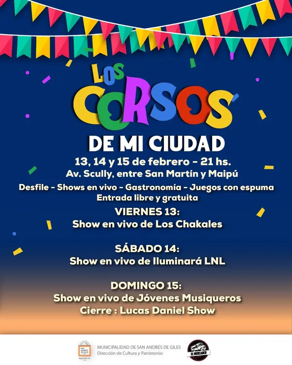 LOS CORSOS DE MI CIUDAD 2026