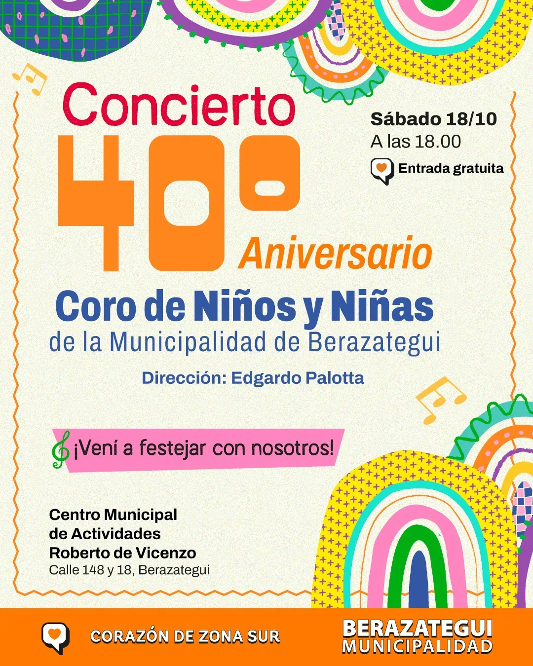 El Coro municipal de Niños y Niñas celebra su 40° aniversario (1)