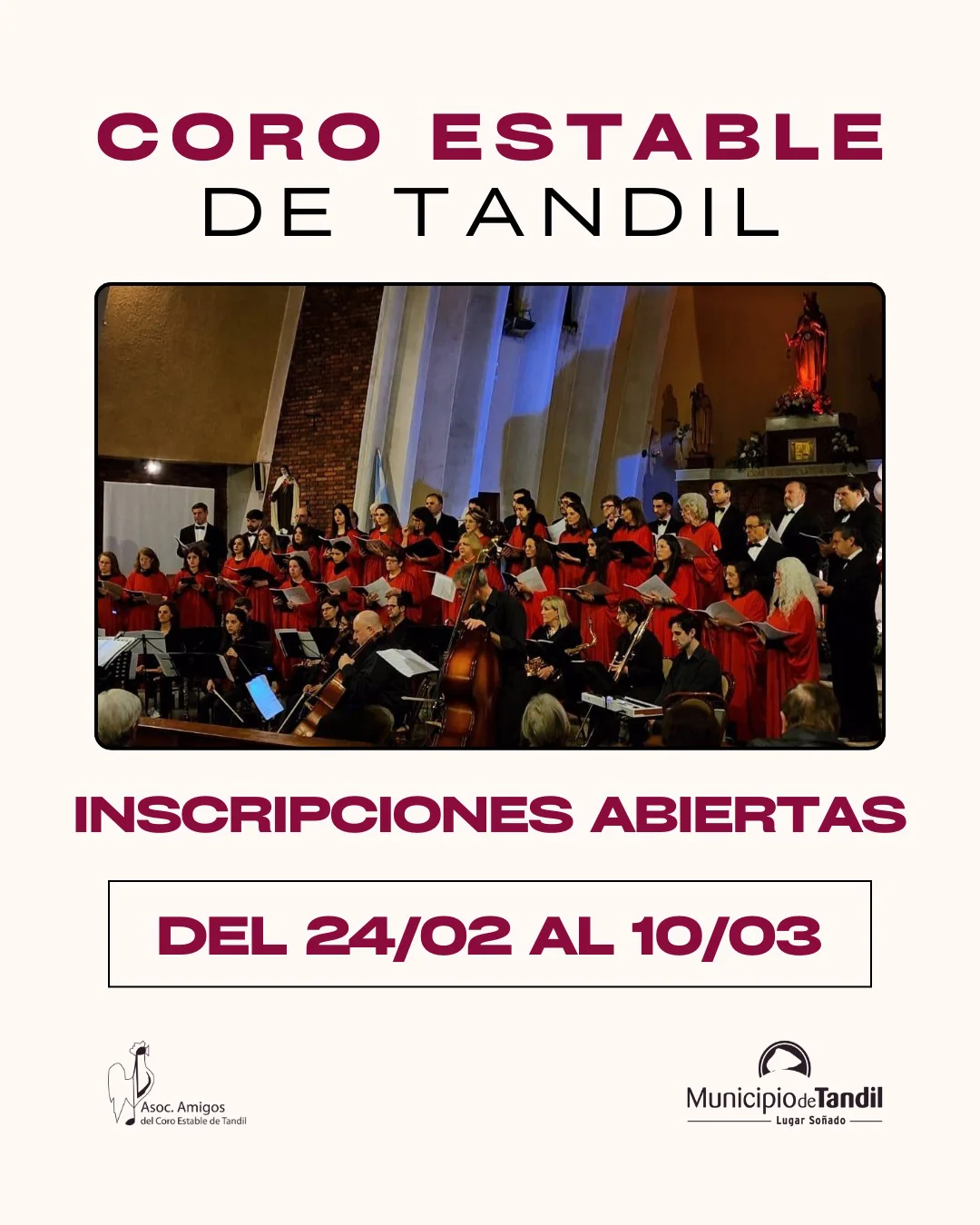 inscripciones coro estable