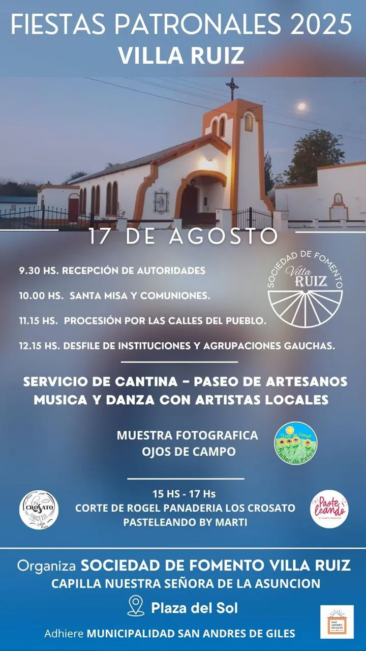PATRONALES VILLA RUIZ 17 DE AGOSTO