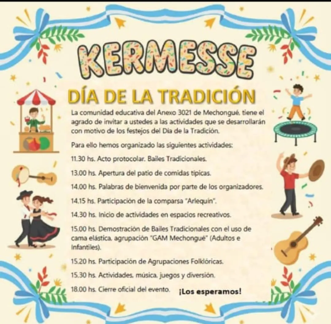 ANEXO 3021 Mechongué - Día de la Tradición - 08 Nov 2025 flyer