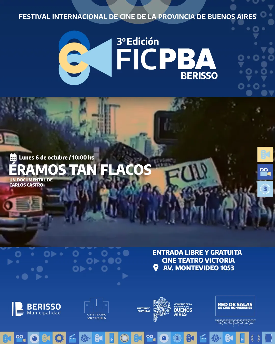 FLYER PELICULA ERAMOS TAN FLACOS