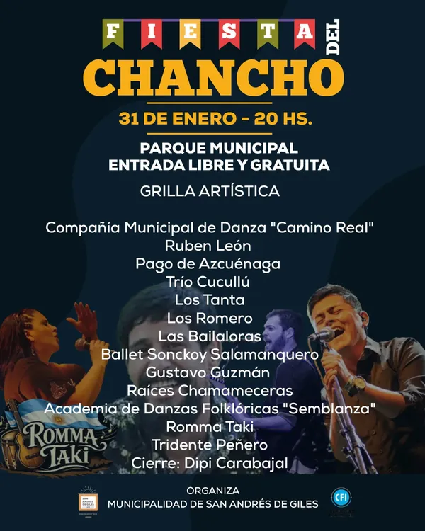 0FIESTA DEL CHANCHO grilla
