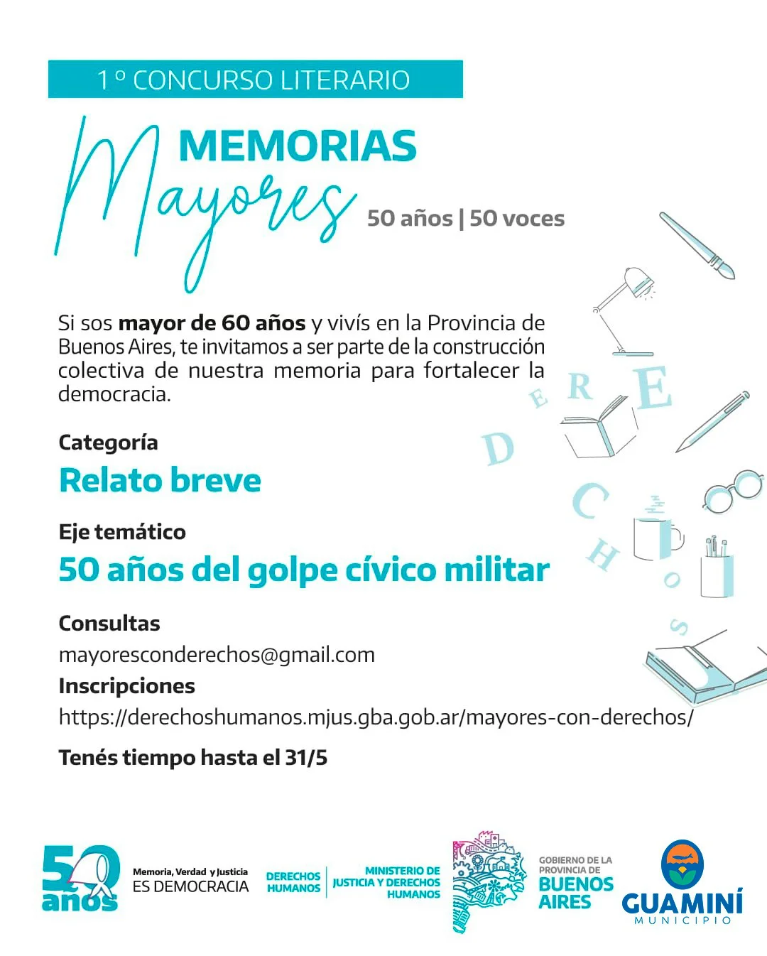 placa 1er CONCURSO LITERARIO