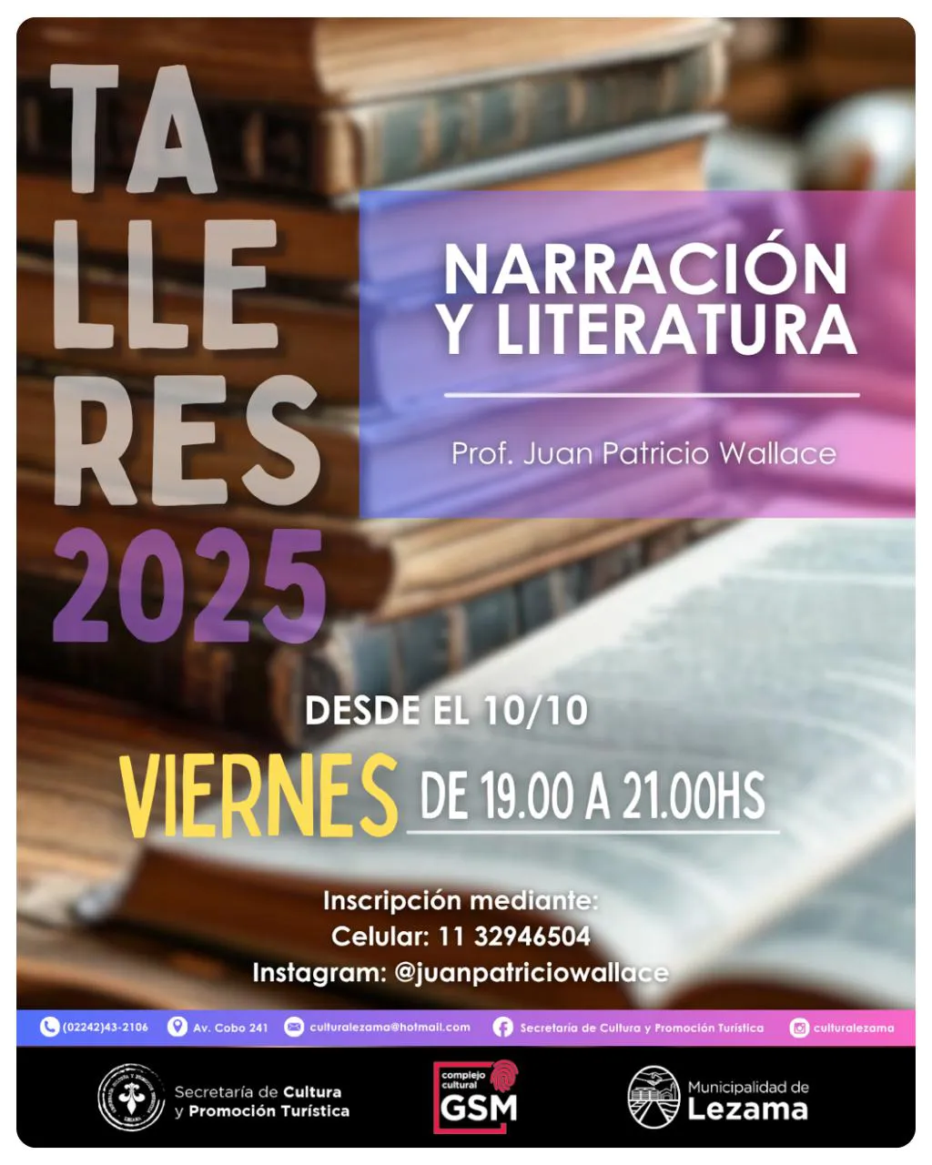 Nuevo espacio de Narrativa y Literatura