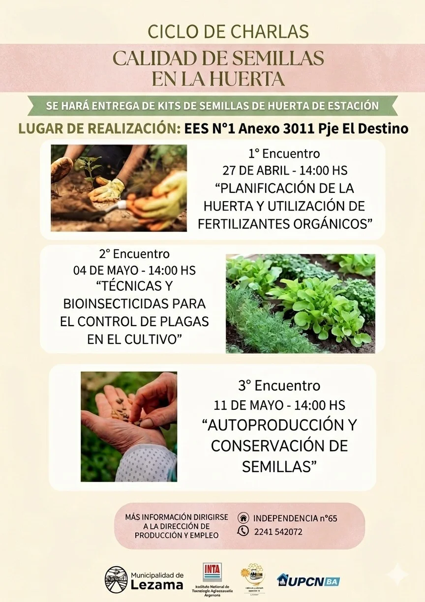 Ciclo de charlas Huerta